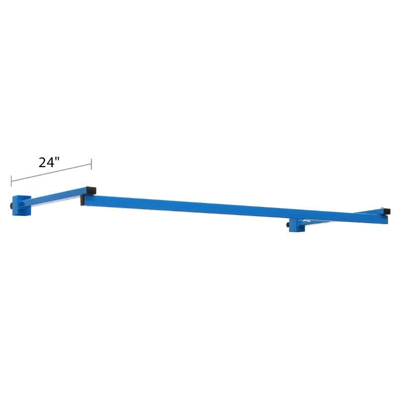 90 Degree Light Frame to Attach the All-Spec Overhead Fluorescent Light Fixture to a 60" or 120" Heavy Duty Bench, Blue